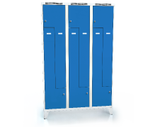 Cloakroom locker Z-shaped doors ALDOP with feet 1920 x 1200 x 500